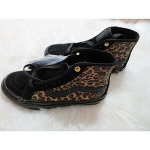 Vans Shoes Men's 4 Black Leopard Athletic Skate Sk8 Hi Pro Cher Strawberry Skate